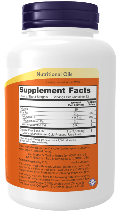 Now Flax Oil 1000mg 120sg