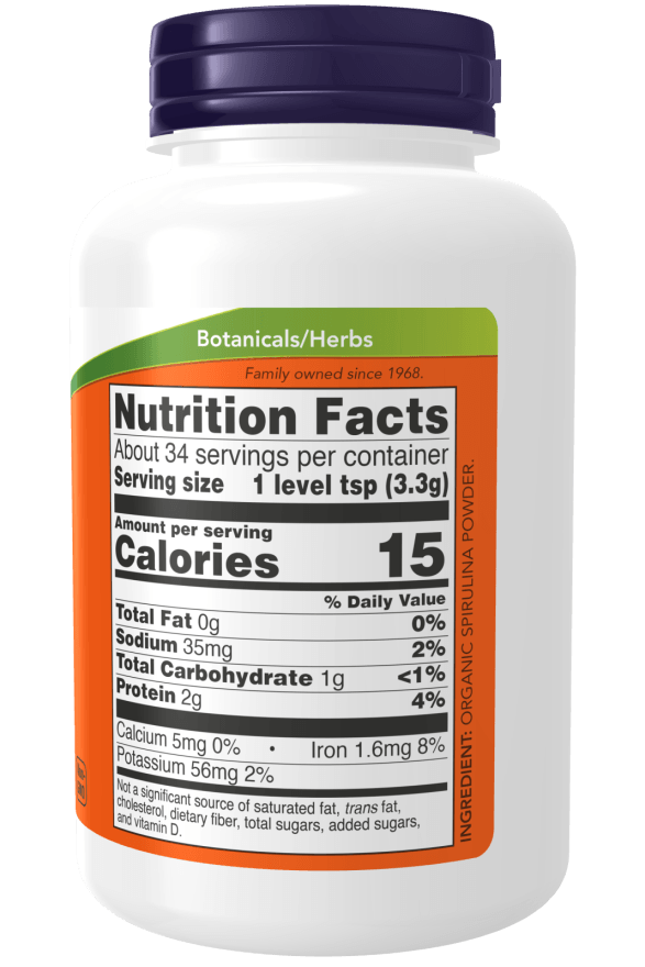 Now Spirulina Powder 4oz