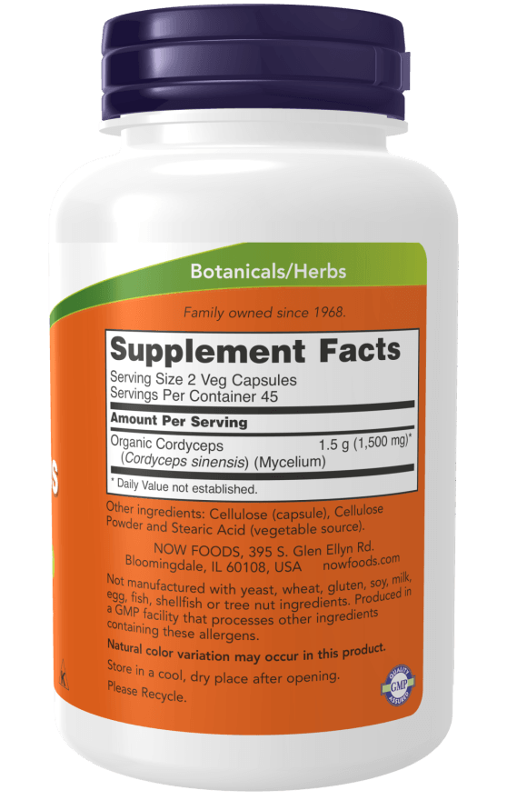 Now Cordyceps 750mg 90vc