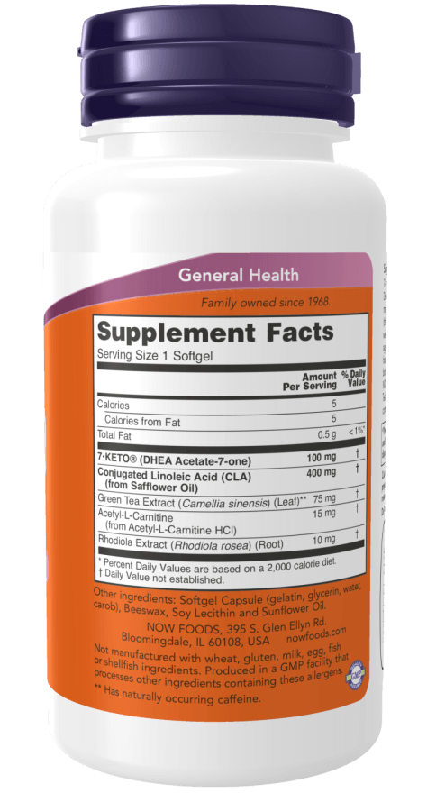 Now 7-Keto Lean Gels 100mg 60sg