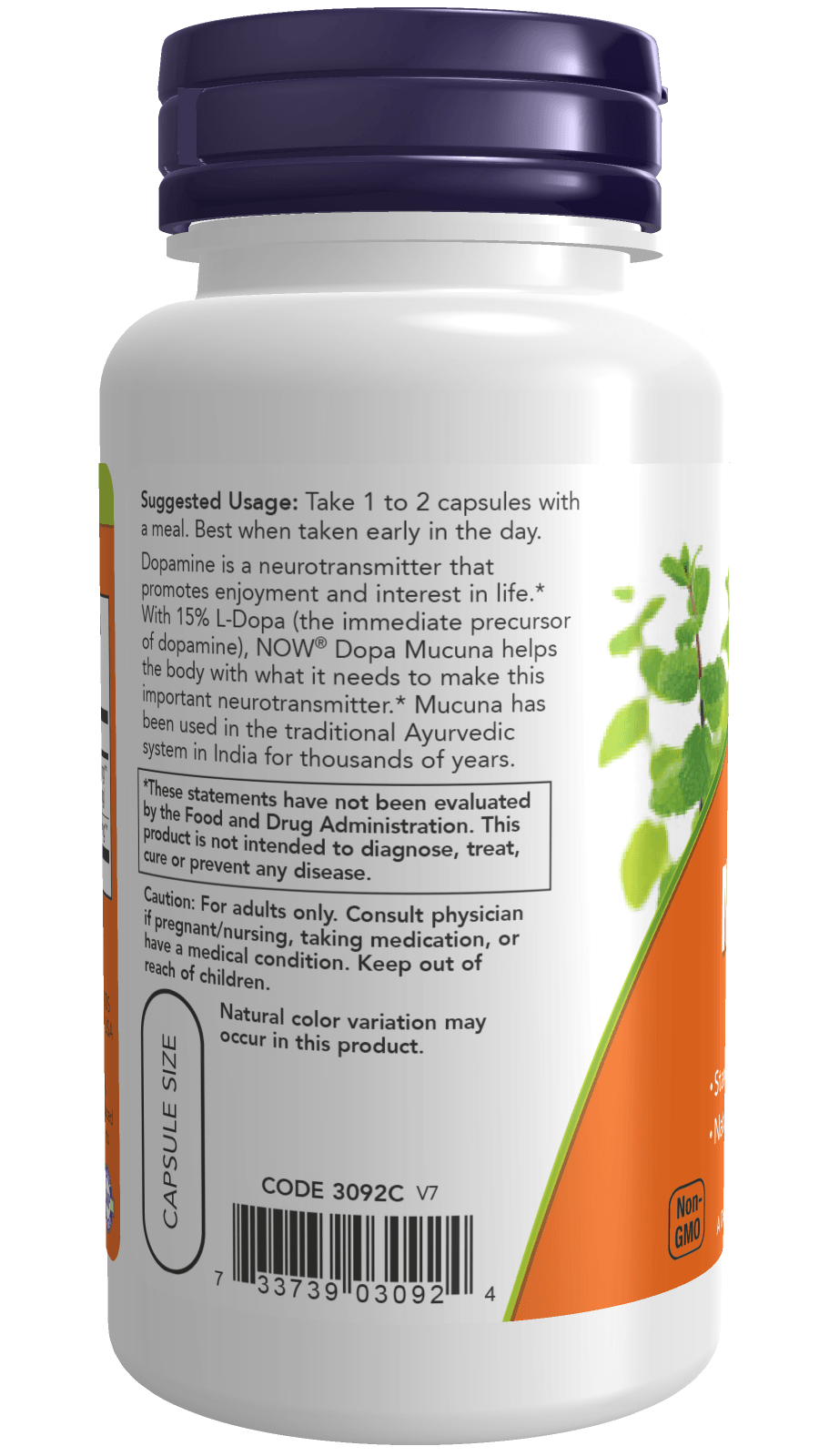Now DOPA Mucuna 90vc