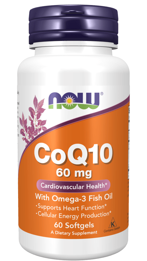 Now CoQ10 60mg w/omega3 60sg