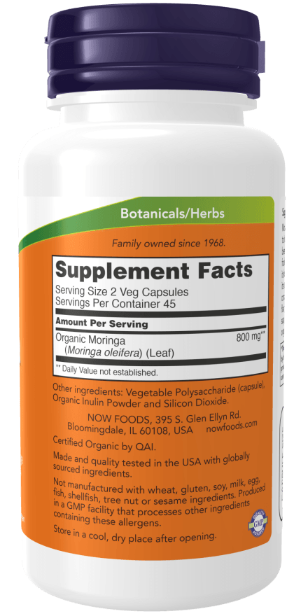 Now Moringa Leaf 90vc