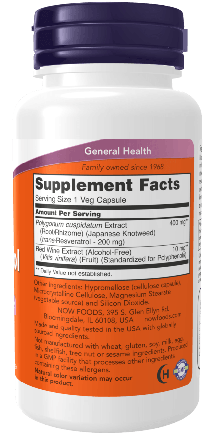 Now Resveratrol 200mg 120cp