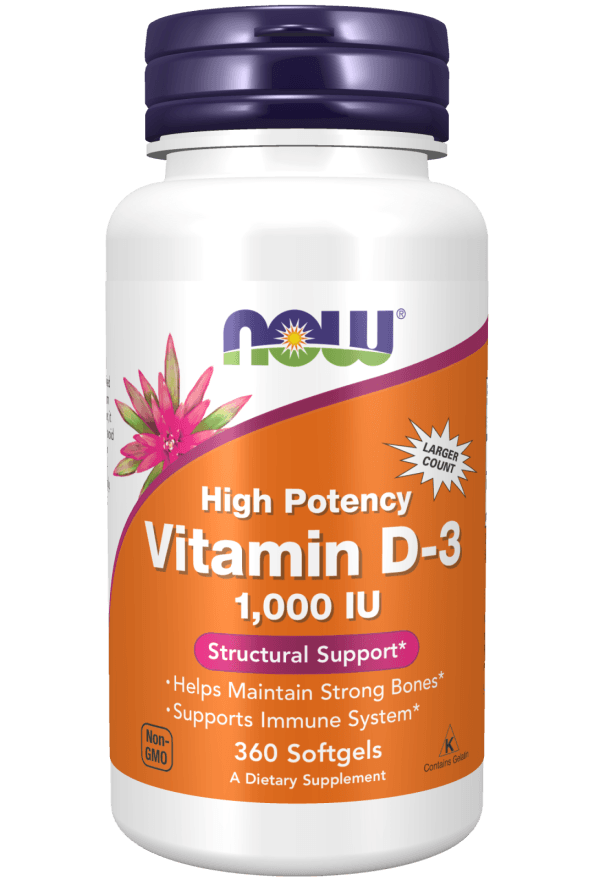 Now Vit D-3 1000iu 360sg