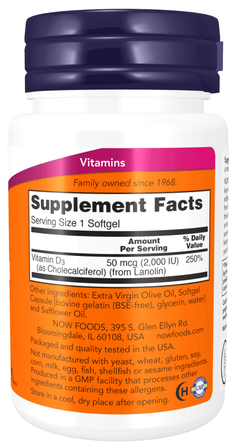 Now Vit D-3 2000iu 240sg