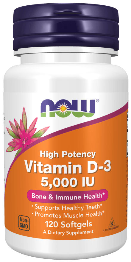 Now Vit D-3 5000iu 120sg