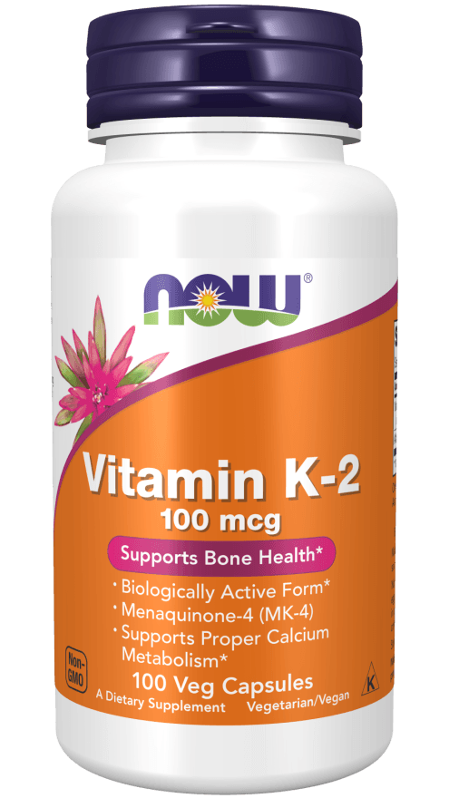 Now Vit K-2 100mcg 100vc