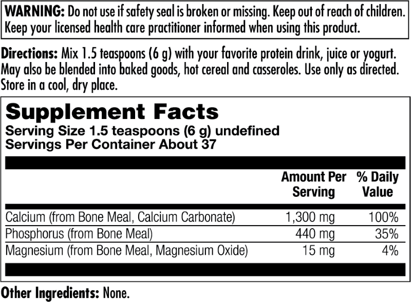 Kal Bone Meal Pwd 8oz