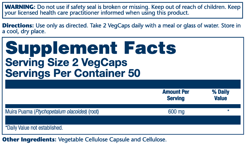 Solaray Muira Puama 100cp
