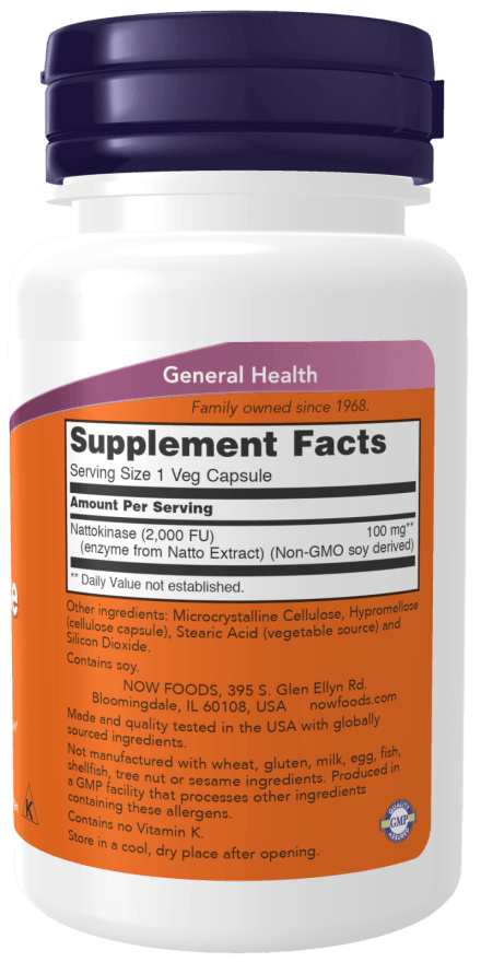 Now Nattokinase 100mg 120vcp