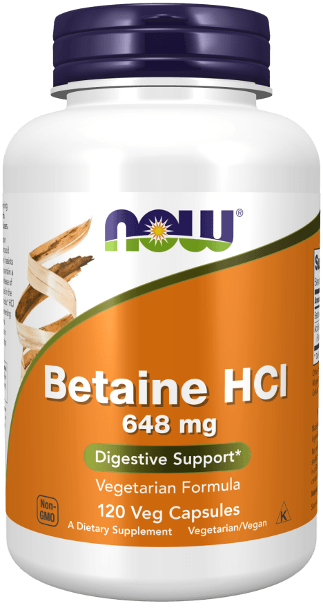 Now Betaine HCI 648mg 120c