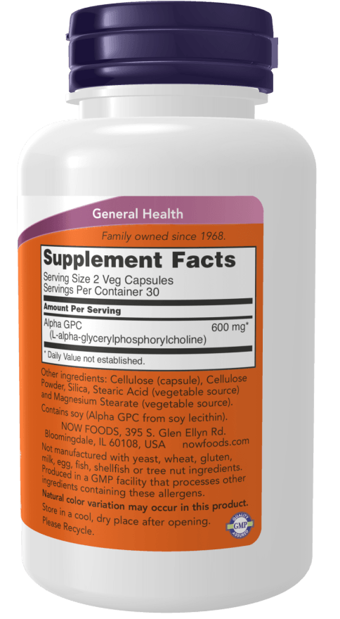 Now Alpha GPC 300mg 60vc