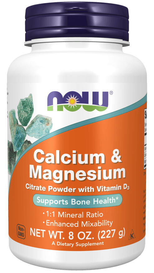 Now Calcium Magnesium Citrate Powder 8oz