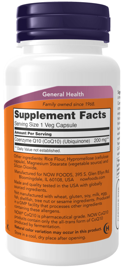 Now CoQ10 200mg 60vcp