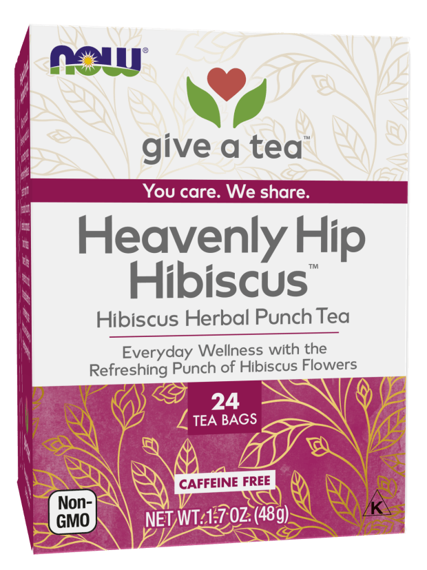 Now Hibiscus Heavenly Hip Tea 24bg