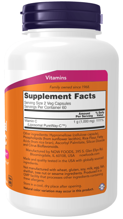 Now Liposomal Vit C 1000 120c