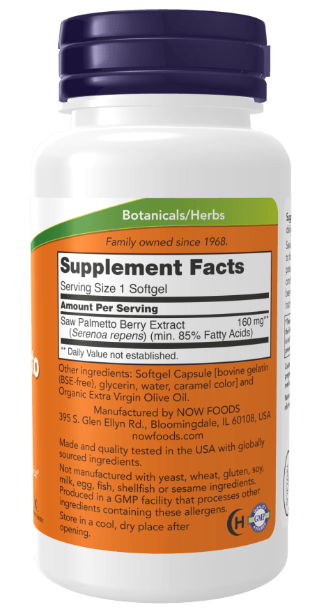 Now Saw Palmetto Ext 160mg 120sg