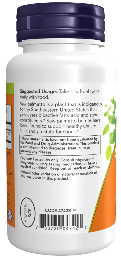 Now Saw Palmetto Ext 160mg 120sg