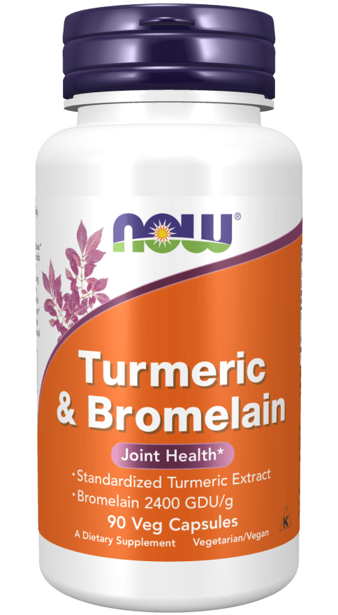 Now Turmeric & Bromelain 90cp