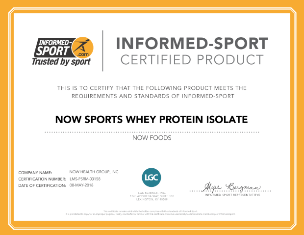 Now Whey Protein Isolate Vanilla 1.8lb