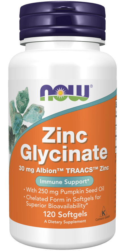 Now Zinc Glycinate 30mg 120sg