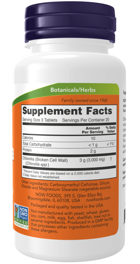 Now Chlorella 1000mg 60t