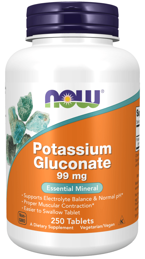 Now Potassium Gluc 99mg 250t