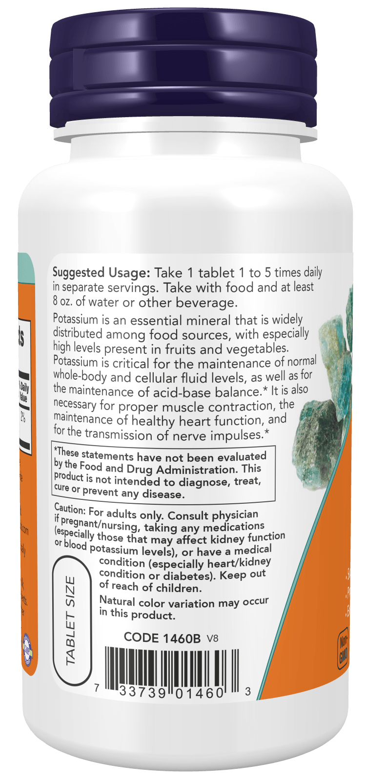 Now Potassium Gluc 99mg 250t