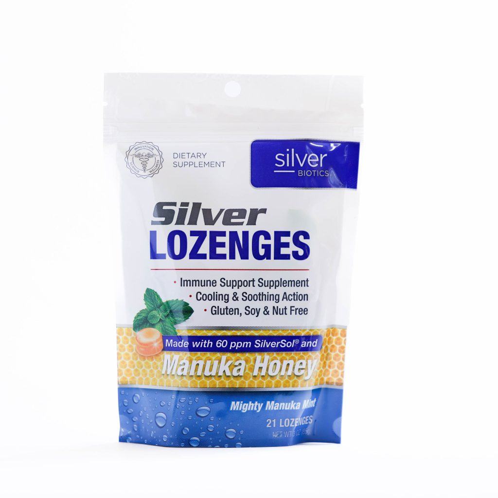Front Label ABLabs Silver Manuka Lozenges | Healthway