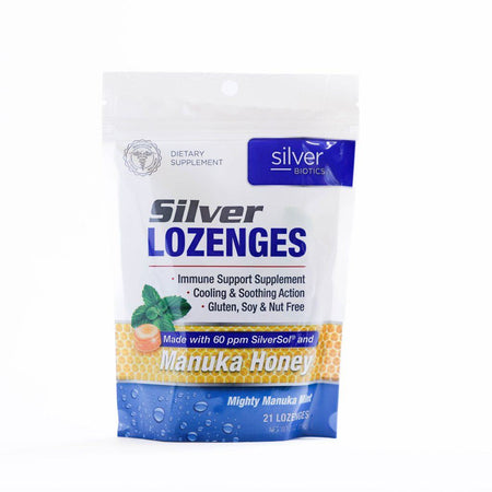 Front Label ABLabs Silver Manuka Lozenges | Healthway