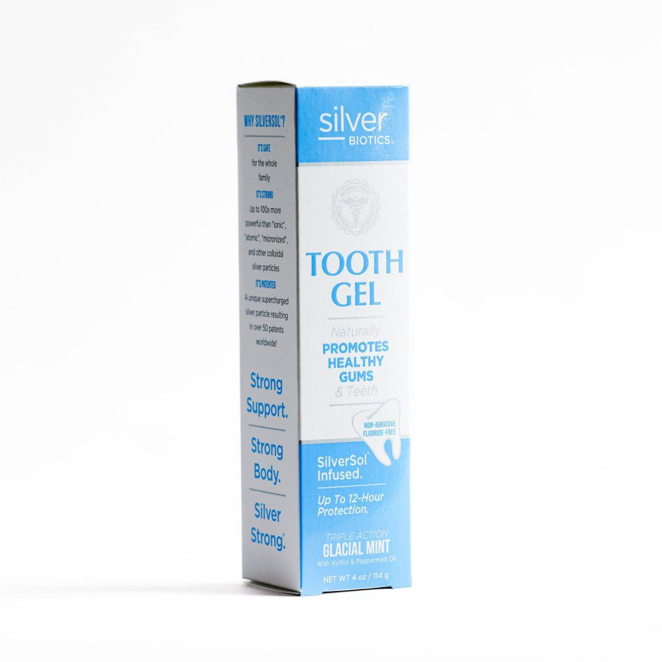 Front Label ABlabs Silversol Toothgel 4oz | Healthway