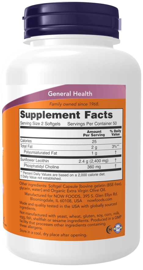 Now Lecithin Sunflower 100sg