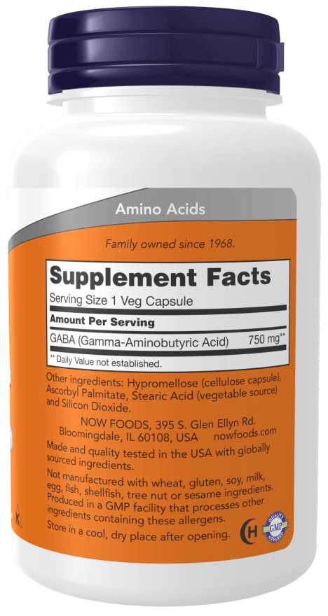Now Gaba 750mg 100vc