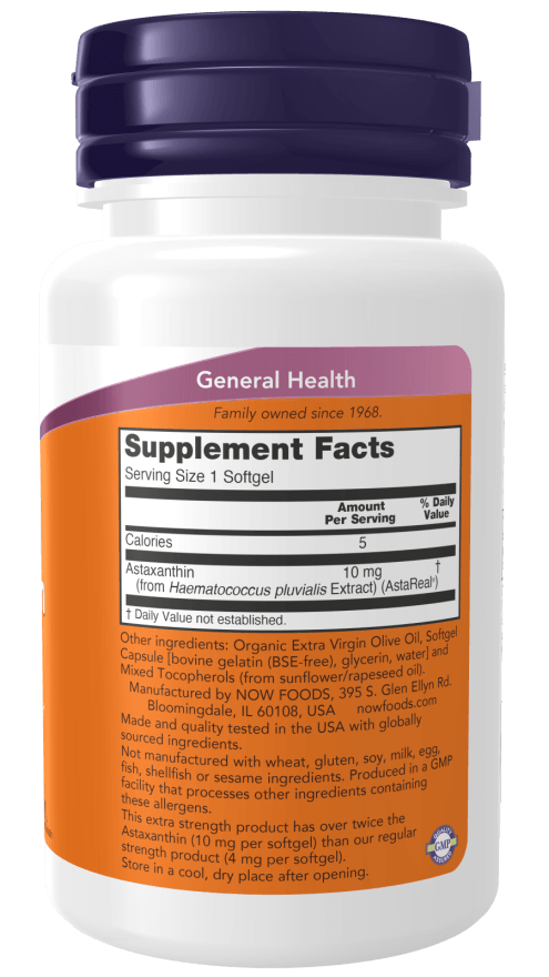 Now Astaxanthin 10mg 30sg