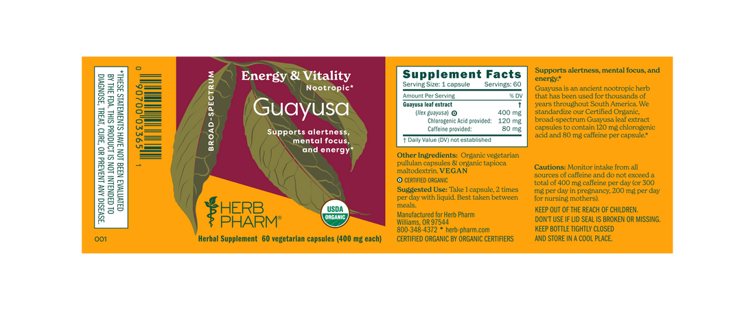 Herb Pharm Guayusa 60cp