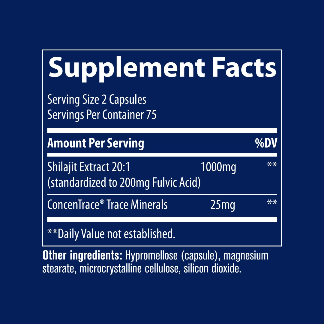 Trace Minerals Shilajit 1000mg 150cp
