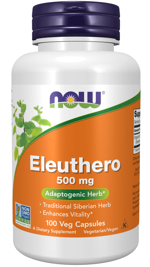 Now Eleuthero 500mg 100c-[HealthWay]