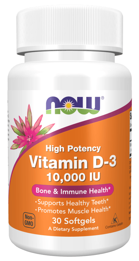 Now Vit D-3 10,000 IU 30sg