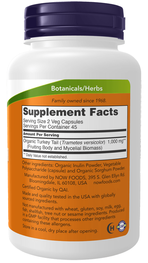 Now Turkey Tail 500mg 90cp