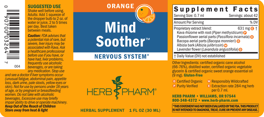 Herb Pharm Mind Soother Orange 1oz