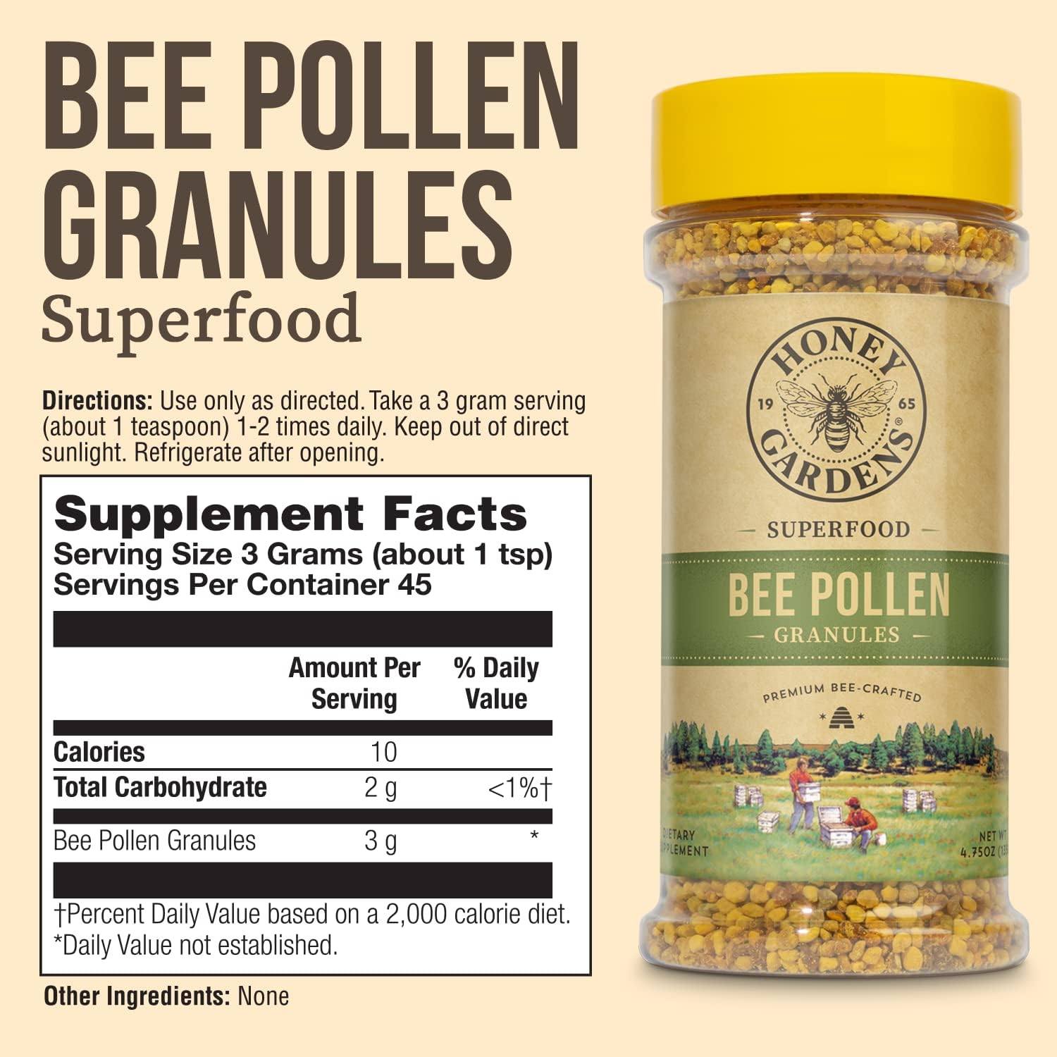 Honey Gardens Bee Pollen Granules 4.75oz