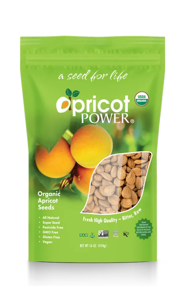 Apricot Power Kernals Bitter Raw Organic 1lb