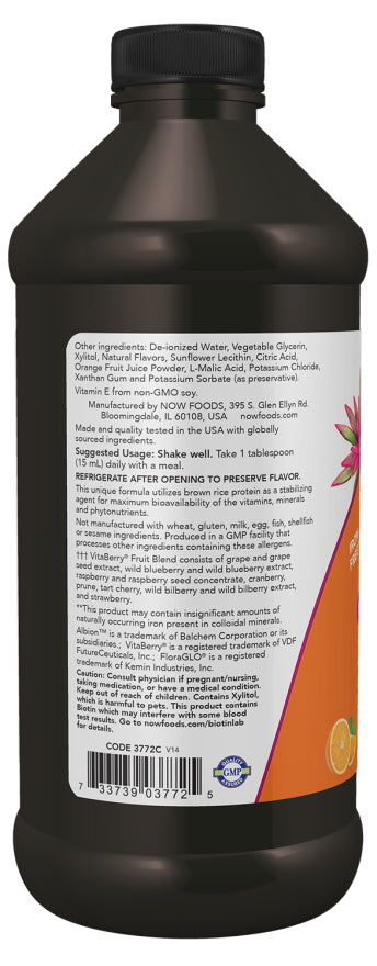 Side Label Now Liquid Multi Orange 16oz | Healthway