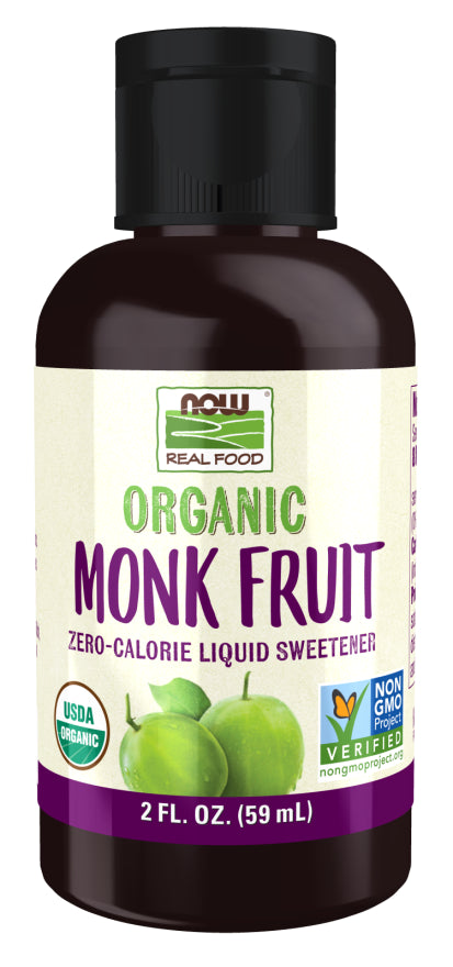 Front Label Now Monk Fruit Organic 8oz | Healthway