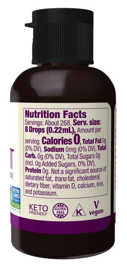 Nutrition Facts Now Monk Fruit Organic 8oz | Healthway