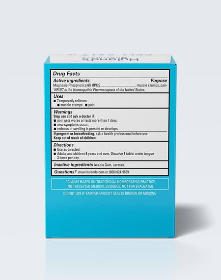 Supplement Facts Hylands Mag Phos 6X #8 100tb | Healthway