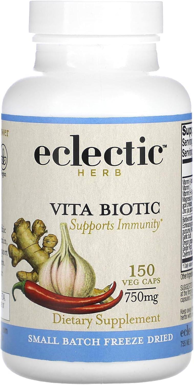 Front Label Eclectic Vita Biotic 150cp | Healthway