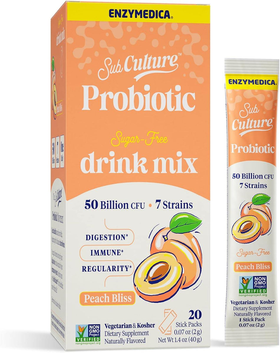 Enzymedica ProbioStick 50B Peach 20pk