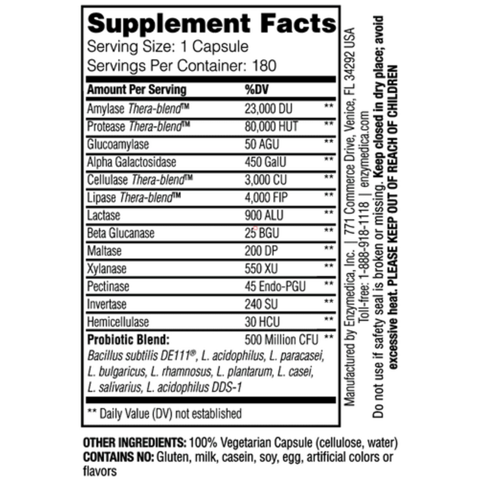 Enzymedica Digest Gold +Probiotics 180cp